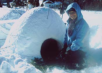 Construction d'un igloo queenzy